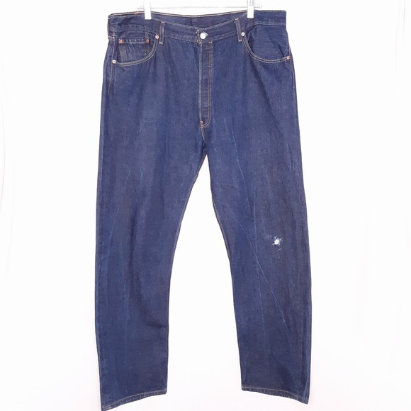 Levi's 501 Original Mens Button Fly Jeans Size 42x36 Regular Straight Leg